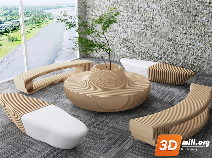 Outdoor Sofa Skp Files